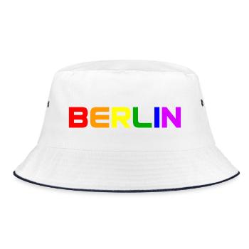 Berlin Arc-en-ciel Couleurs Gay Lesbienne Gay LGBT - Bob - blanc/marine - Devant
