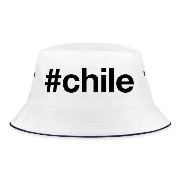 CHILE Hashtag - Bucket Hat - white/navy - Front