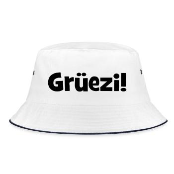 Grüezi - Schweiz - Switzerland - Swiss - Suisse - Bob - blanc/marine - Devant