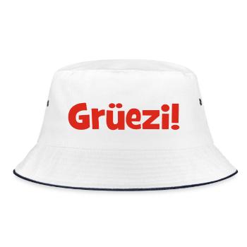 Grüezi - Schweiz - Switzerland - Swiss - Suisse - Bob - blanc/marine - Devant