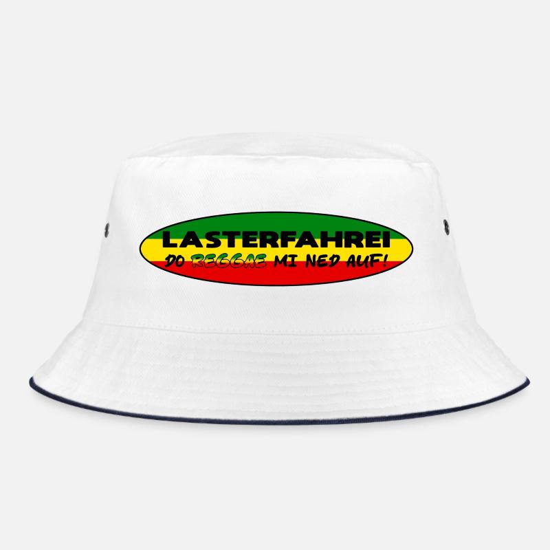 LASTERFAHREI - Do Reggae Mi Ned Auf! REGGAE Oval Bucket Hat