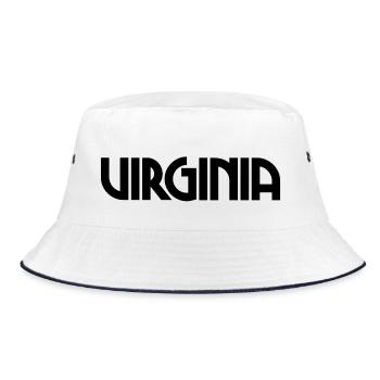 Virginia - Richmond - USA United States of America - Bucket Hat - white/navy - Front