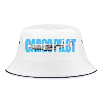 Cargo pilot An-22 - Bucket Hat - Weiß/Navy - Vorne