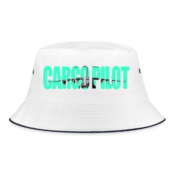 Cargo pilot C-17 - Bucket Hat - Weiß/Navy - Vorne