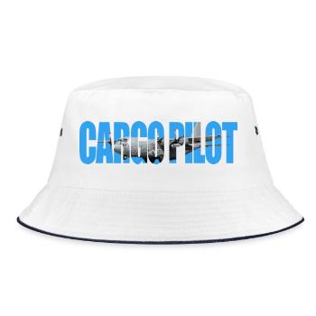 Cargo pilot C-130 - Bucket Hat - Weiß/Navy - Vorne