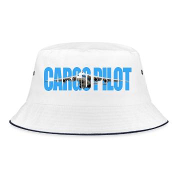 Cargo pilot An-124 - Bucket Hat - Weiß/Navy - Vorne