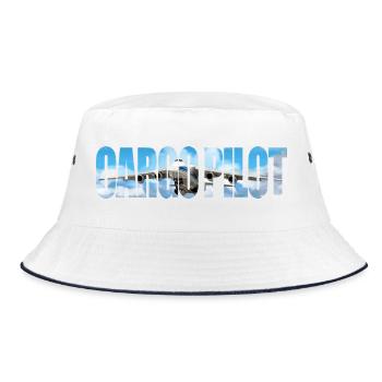 Cargo pilot An-124 - Bucket Hat - Weiß/Navy - Vorne