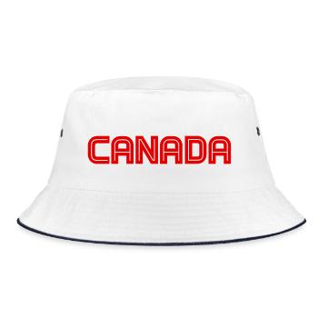 Canada - Vancouver - Toronto - Montreal - Kanada - Bucket Hat - white/navy - Front