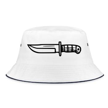 Couteau de survie - Bob - blanc/marine - Devant