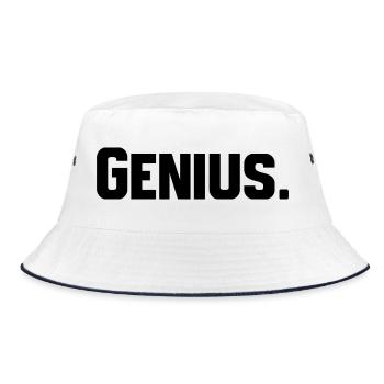 Genius - Bucket Hat - white/navy - Front