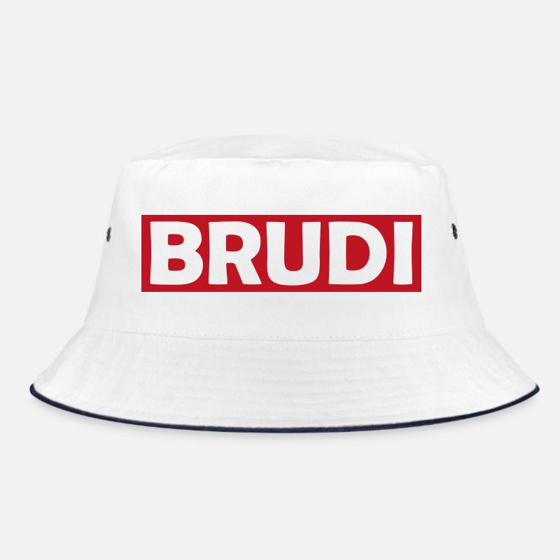 BRUDI Bold Red Logo Tee Bucket Hat