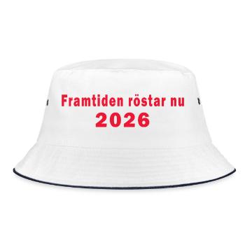 The future votes now Elections 2026 - Bucket Hat - white/navy - Front