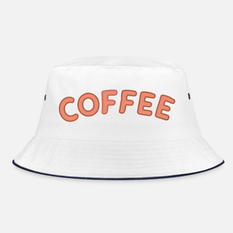 Kaffee-Letterpress-Bogen Bucket Hat