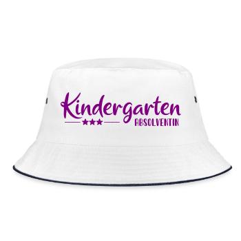 Kindergarten Graduate - School Enrollment - Kita - Bucket Hat - white/navy - Front