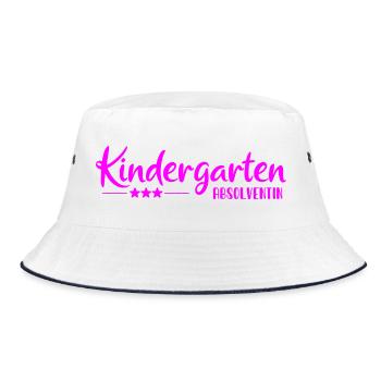 Kindergarten Graduate - School Enrollment - Kita - Bucket Hat - white/navy - Front