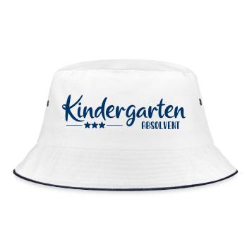 Kindergarten Graduate - School Enrollment - Kita - Bucket Hat - white/navy - Front