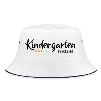 Kindergarten Graduate - School Enrollment - Kita - Bucket Hat - white/navy - Front