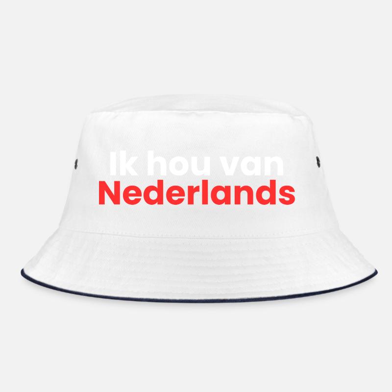 J’adore le néerlandais - Bob - blanc/marine