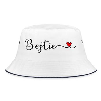 Beast - Bucket Hat - white/navy - Front