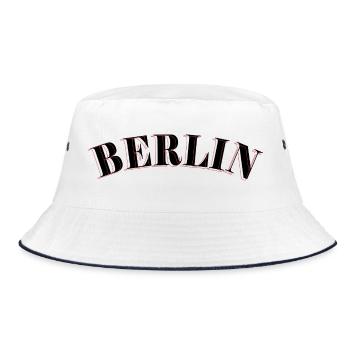 Berlin Retro - Bucket Hat - white/navy - Front