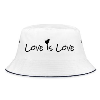 L’amour est l’amour - Déclaration pour la diversité et l’amour - Bob - blanc/marine - Devant