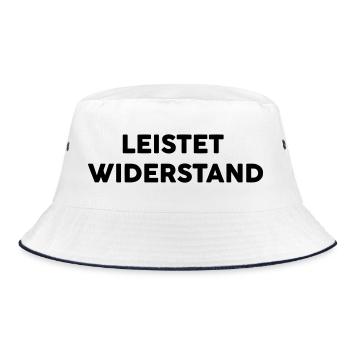 resistance - Bucket Hat - white/navy - Front
