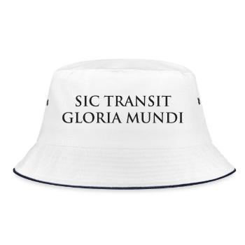 Sic Transit Gloria Mundi - Bucket Hat - white/navy - Front
