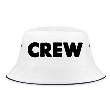 crew - Bucket Hat - white/navy - Front