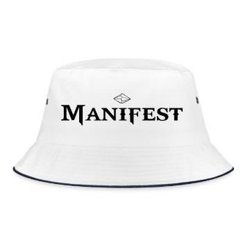 MANIFESTO – Create from within - Bucket Hat - white/navy - Front