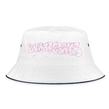 Bratislava Graffiti Souvenir - Bucket Hat - Weiß/Navy - Vorne