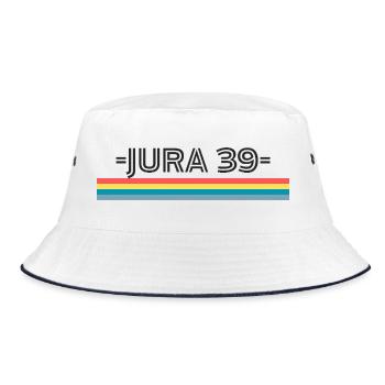 Jura 39 T-Shirt Cadeau Humour - Bob - blanc/marine - Devant
