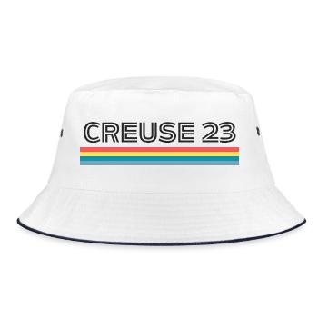 Creuse 23 T-Shirt Cadeau Humour - Bob - blanc/marine - Devant