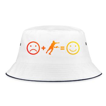 Pickleballspielerinnen für Pickleball Trainer Fans - Bucket Hat - Weiß/Navy - Vorne