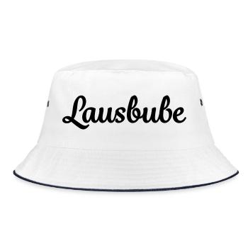 Rascal Vintage Saying T-Shirt - Bucket Hat - white/navy - Front