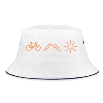 Soleil des montagnes cyclables - Bob - blanc/marine - Devant