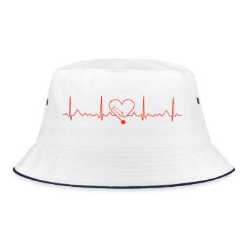 Battement de cœur et injection cardiaque - Bob - blanc/marine - Devant