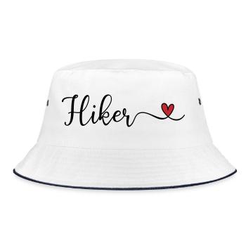 Hiker - Bucket Hat - white/navy - Front