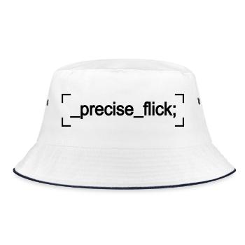 precise flick - Bucket Hat - Weiß/Navy - Vorne