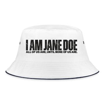 I Am Jane Doe: Kollektive Identität - Bucket Hat - Weiß/Navy - Vorne