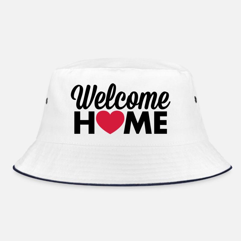 Willkommen zu Hause Herz Bucket Hat