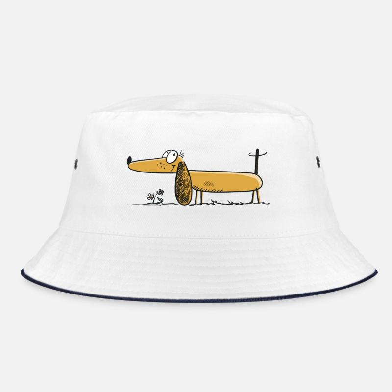 Lustiger Dackel - Dachshund - Teckel - Comic Bucket Hat
