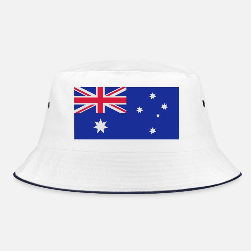 Australian flag - Bucket Hat - white/navy