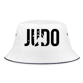 judo Judoka - Bucket Hat - Weiß/Navy - Vorne