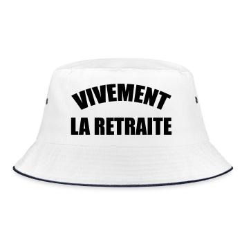 Strongly Retreat! - Bucket Hat - white/navy - Front