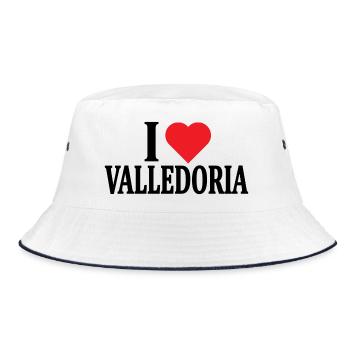 t-shirt Io amo Valledoria t-shirt Sardegna - Bob - blanc/marine - Devant