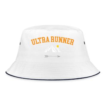 Ultra Runner - Bucket Hat - white/navy - Front