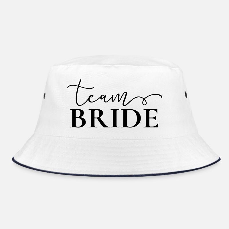 "Team Bride" , customizable Bucket Hat
