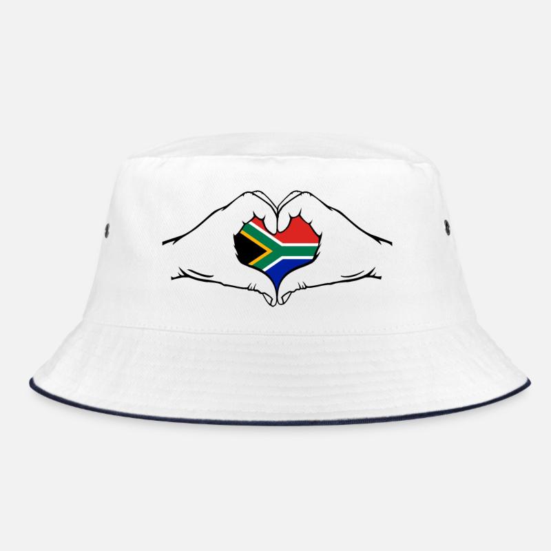 Südafrika Herzform Bucket Hat