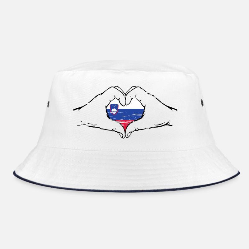 Drapeau de la Slovénie en forme de coeur utilisé Bob