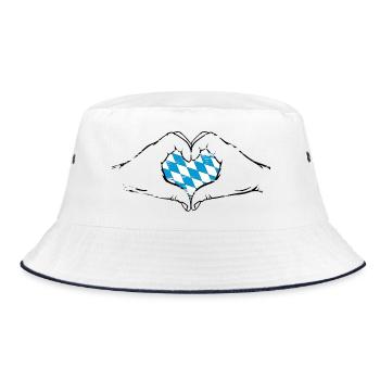 Drapeau de Bavière Aiguilles Forme de coeur Utilisé - Bob - blanc/marine - Devant